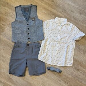 NEXT Boys' Blue and White Formal Suit Set - Size 5-6 years